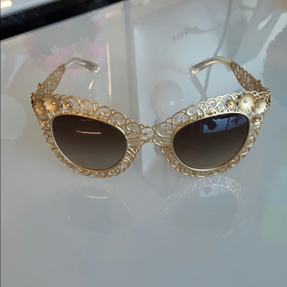 Dolce & Gabbana gold sunglasses